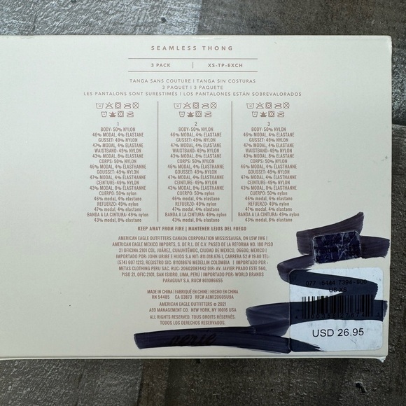 NWT Aerie Seamless Thong Panties - Picture 9 of 10